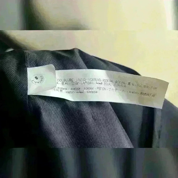 Zara black blazer dress with golden buttons double-breasted style size xs - Picture 11 of 16